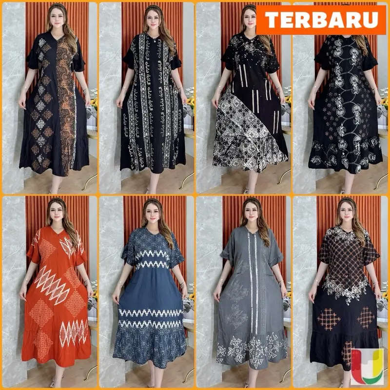 Batik Usman - Terbaru Daster Rampel Jumbo Rayon Twill Cap Malaman Pekalongan Kekinian Viral 0