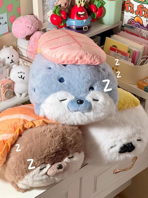 Gấu Bông Hải Cẩu Cuộn Sushi Siêu Cute – Thú Nhồi Bông Ngủ Ôm Mềm Mại – Móc Khoá 40cm 70cm – Quà Tặng Sinh Nhật Người Yêu Trang Trí Phòng