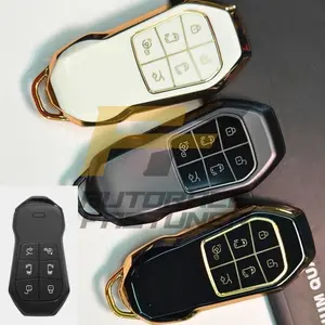 siap kirim - sarung kunci xpeng x9 keyless 6 button tpu cover casing soft case silikon remote gantungan kunci