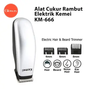 KEMEI 666 Alat Cukur Rambut Elektrik / Alat Cukur Kumis Dan Jenggot