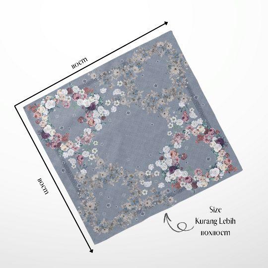 Hijab Segi Empat Voal Motif Series Taraman Kerudung