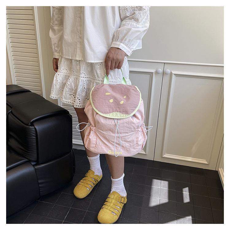 CHIYUM Tas Ransel Wanita Warna Kontras Dopamin Musim Panas Gaya Baru Tahan Air Nylon Tas Sekolah Lucu Buah Ransel Siswa Sekolah Menengah Pertama Import Fruit Backpack Perempuan Pink Muat LKS Pad CHIYUM Tas Ransel Wanita Warna Kontras Dopamin Musim Panas Gaya Baru Tahan Air Nylon Tas Sekolah Lucu Buah Ransel Siswa Sekolah Menengah Pertama Import Fruit Backpack Perempuan Pink Muat LKS Pad