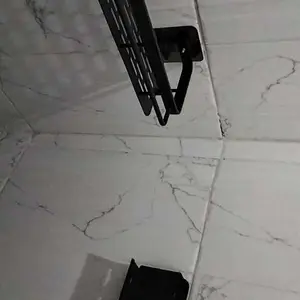 MEIDOO rak penyimpanan kamar mandi tempat sikat gigi aluminium tahan air dan tahan karat