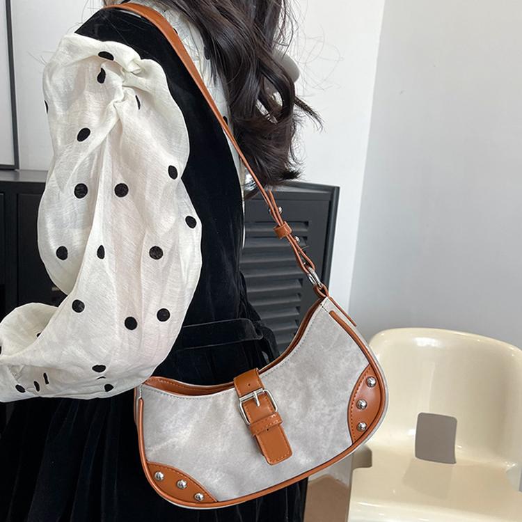 Product Introduction of Tas Bahu Keling Retro Wanita Tas Ketiak Vintage Perancis Tas Kecil Sederhana Temperamen Tas Selempang Fashion Shoulder Bag Korean Style 20