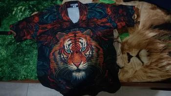 Product Review of Baju KEMEJA KEKINIAN PRIA WANITA DOWEAR MOTIF HARIMAU HIJAU 251 Printing from R**O 1