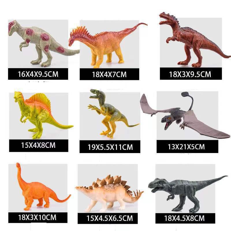 Product Introduction of [COD]Paket Dunia Dinosaurus Tyrannosaurus Rex Besar Dunia Dinosaurus Mainan Anak Laki-laki dan Perempuan Model Plastik Simulasi Toy 12