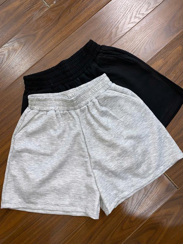 [COMBO]Quần sooc nữ cotton 2 da, lưng thun cạp cao, trẻ trung năng dộng 1