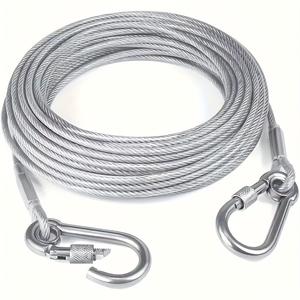 Vara de tendedero portátil de acero inoxidable, para lavado en interiores y exteriores, accesorios de camping, opción ideal para baño y dormitorio, 1 unidad