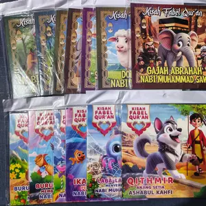 PAKET 6 PCS BUKU KISAH FABEL QURAN FULLCOLOR CERITA HEWAN DALAM AL QUR'AN - BUKU CERITA ANAK Binatang Lengkap Full Colour BUKU EDUKASI ENSIKLOPEDIA TK SD PAUD