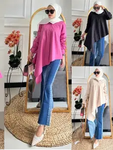 Metta Shirt Atasan wanita Blouse Rayon Twill Premium Nyaman Adem