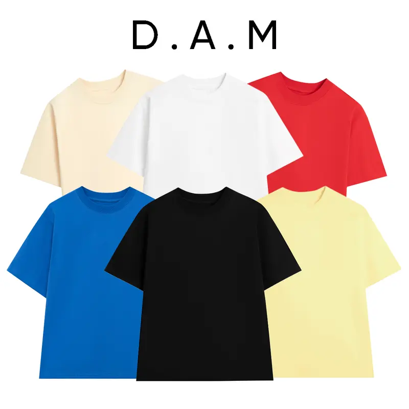 áo thun trơn Cotton 280GSM Premium form OVERSIZE " TRƠN FULL MÀU " - D.A.M Clothing Nam Menswear 0
