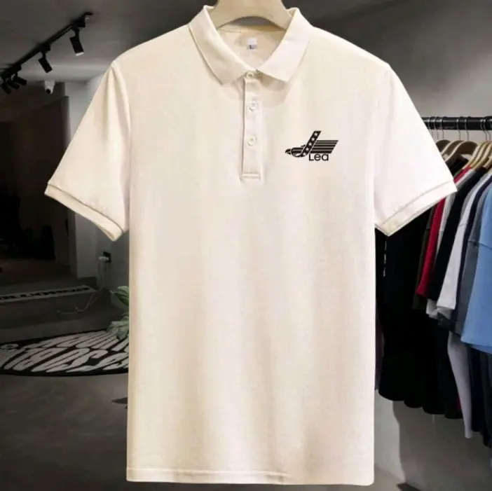 COD.!! Polo Distro T-shirt Premium Berkerah LE4 Tex Hitam Katun Pria Dewasa Baju Kerah Quality Katun Combed