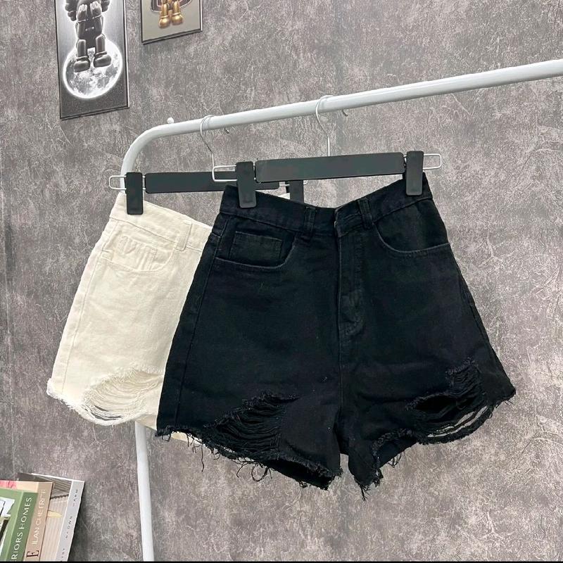 Quần short jean nữ trắng vài denim rách bền đẹp Pants Có Túi | BigBuy360 - bigbuy360.vn Quần short jean nữ trắng vài denim rách bền đẹp Pants Có Túi | BigBuy360 - bigbuy360.vn