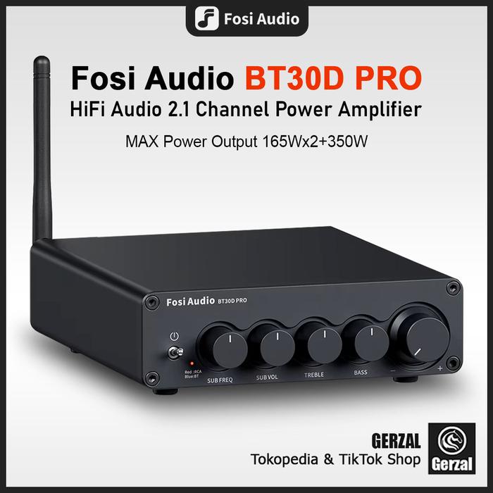 Gambar Fosi Audio BT30D PRO Amplifier Bluetooth 5.0 HiFi 2.1 Channel 165x2+350W TPA3255 dari GERZAL Kota Administrasi Jakarta Barat Tokopedia