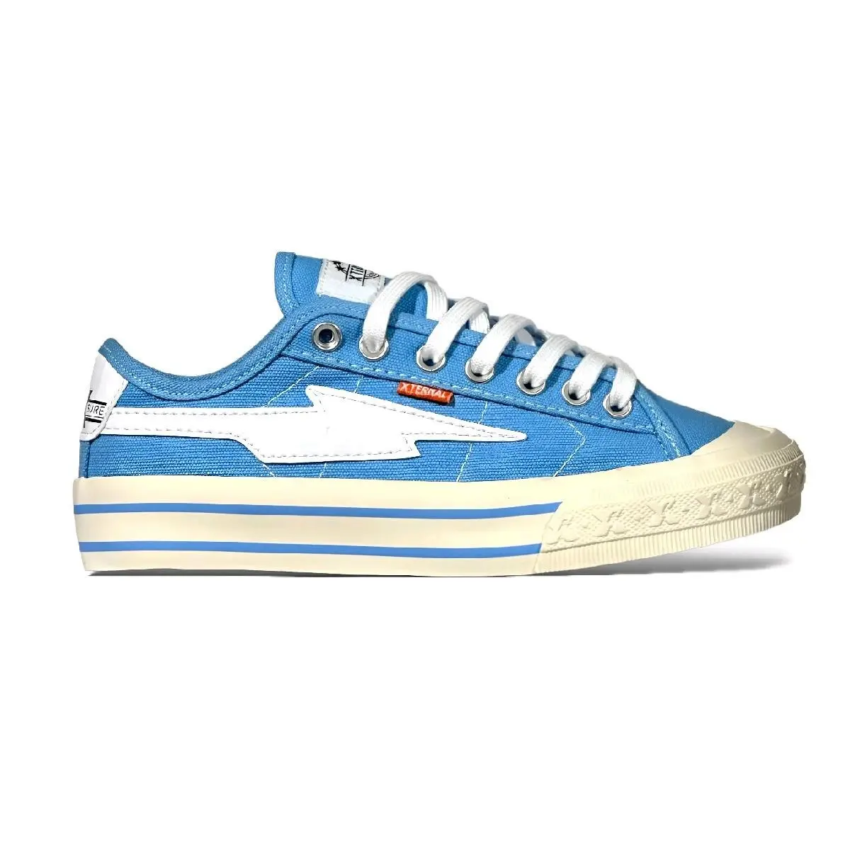 Sepatu Sneakers Pria Wanita020 XternalStepSure Mitterns Storm Low Iced Blue canvas kasual Putih Casual Shoes