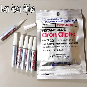 Menarik ⭐️ Lem Aron Alpha Lem Serbaguna Super Nempel Cepat Kering Tanpa Bekas