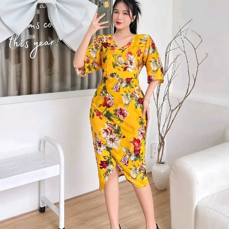 COS Floaty Asymmetric Midi Dress - TikTok Shop Malaysia