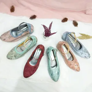 AIRUZ Sandal Wisuda Wanita Heels Brukat 5cm | Sepatu Tali Pesta Hilya