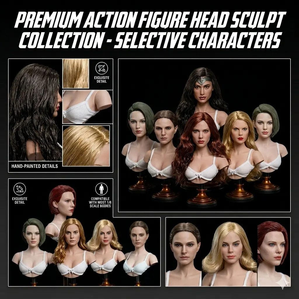 head sculpt 1/6 Pahatan Kepala onesixthfigures for tbleague verycool body superduck gactoys wanita female woman Collection Asian Beauty Heroine Warrior Tactical Agent Pop Star Actress Long Hair Short Hair Custom Figure Kitbash Accessories
