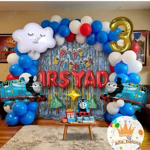 Paket Dekorasi kereta api thomas isi terlengkap termurah tinggal dekor