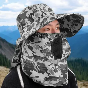 Topi Camo Digital Printed Unisex – Topi Wanita Full Cover Anti Panas & UV