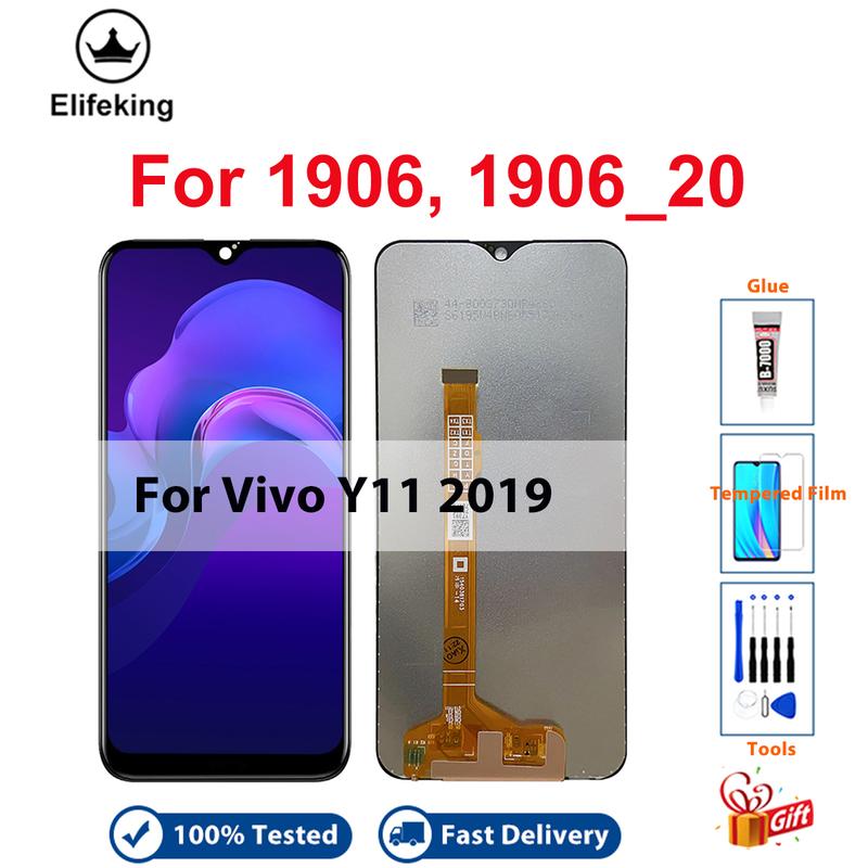 Màn hình LCD dành cho VIVO Y11 2019 Số mô hình 1906 và 1906 20 Màn hình cảm ứng Lắp ráp số hóa Thay thế