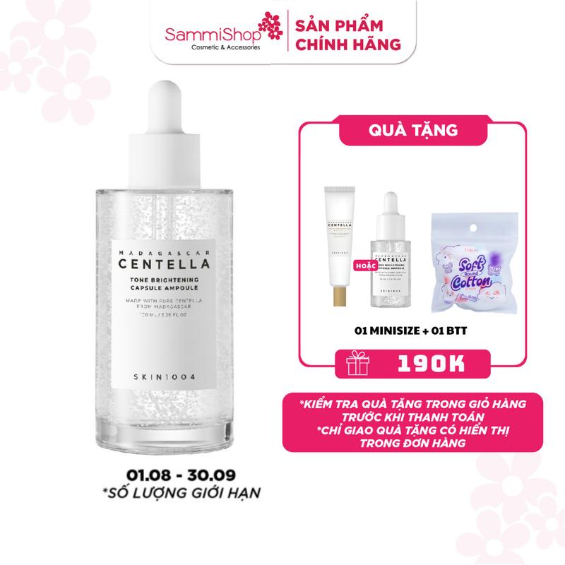 SKIN1004 Tinh chất Dưỡng Ẩm, Hỗ Trợ Sáng Da Madagascar Centella Tone…
