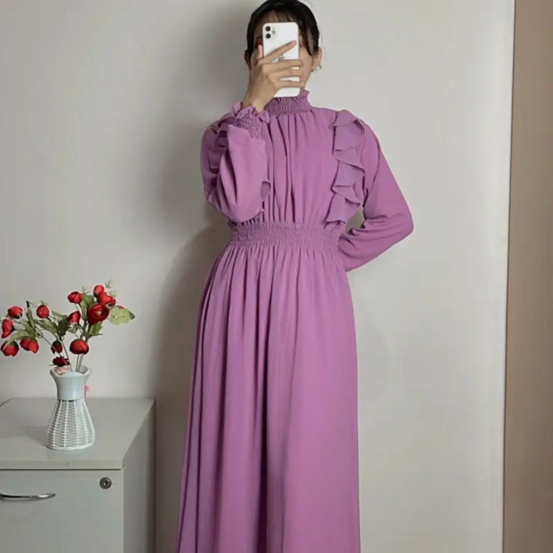 Dress Mirae Wear Korean Long Dress Vintage Dress Pesta Dress Summer Dress Elegan Slevee 5