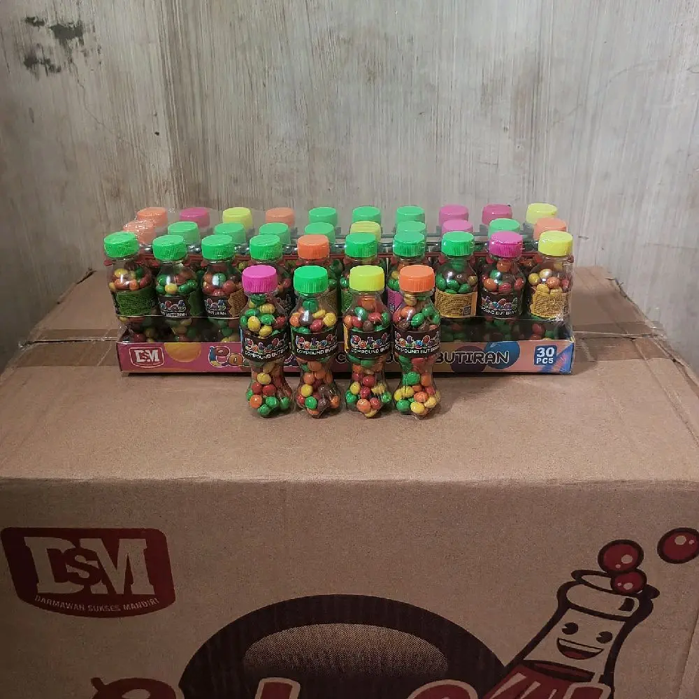 DSM permen coklat compond botol cola isi 30 pcs 1 pack