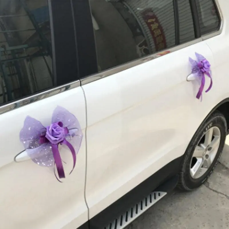 Tay Nắm Cửa Xe Hơi, Trang Trí Đám Cưới, Gương Chiếu Hậu, Tự Làm, Bó Hoa Nhãn Dán 1