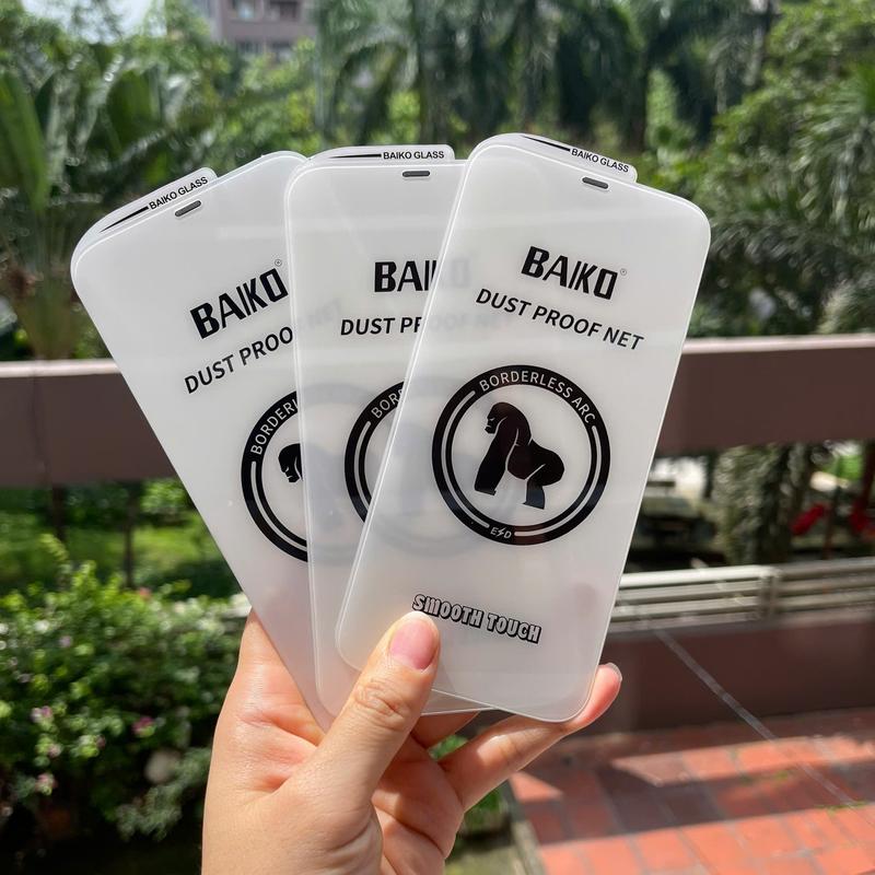 Kính Cường Lực Iphone Kingkong BAIKO Trong Suốt - Không viền đen - Màng che loa…