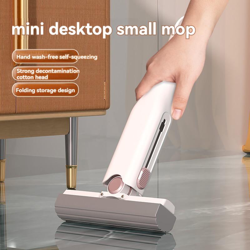 Cây Lau Nhà Mini Cầm Tay Thiết Kế Bọt Biển Lười Biếng Thấm Nước Cầm Tay Bông Keo Miễn Phí Tay Thích Hợp Cho Phòng Tắm Nhà Vệ Sinh Bồn Rửa Và Nhà Bếp