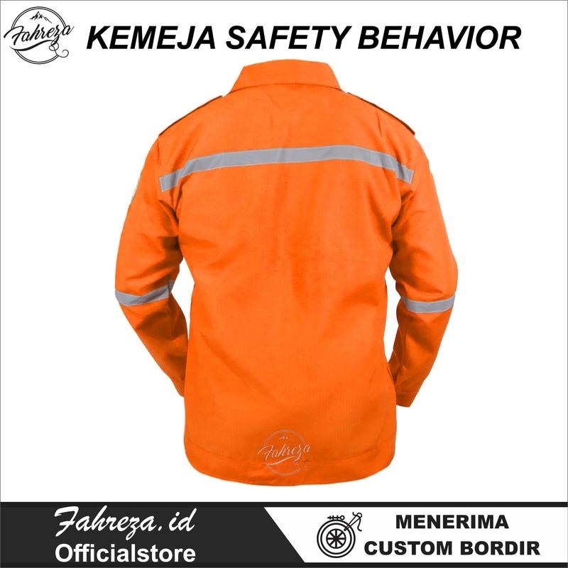 Kemeja Safety Lengan Panjang - Seragam Baju Kerja Proyek Lapangan 7