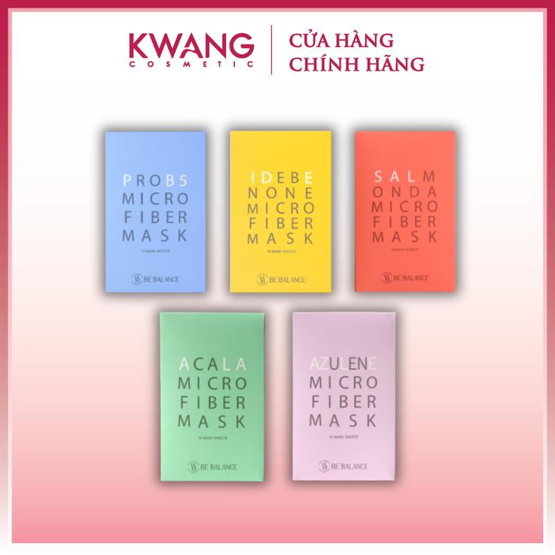 [LIVE] Hộp 10 Miếng Mặt Nạ BE'BALANCE Vải Vi Sợi Microfiber Cao Cấp Dưỡng Da Hàn Quốc