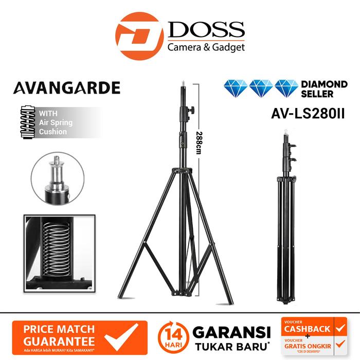 Gambar Avangarde AV-LS280II Lightstand with Air Spring Cushion Light Stand dari DOSS Camera & Gadget Kota Administrasi Jakarta Pusat Tokopedia
