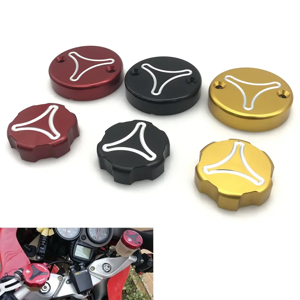 Motorcycle Front Brake Clutch Reservoir Cover Fluid Oil Pump Caps For DUCATI 848 1098 1198 MONSTER MULTISTRADA PANIGALE V2 V4
