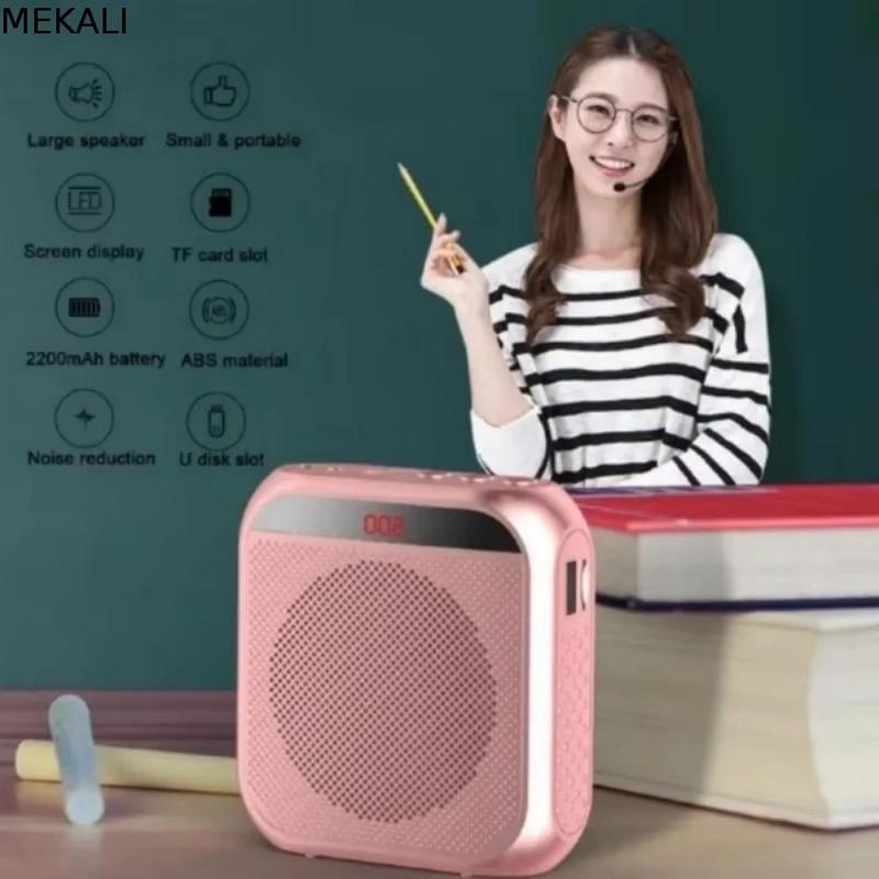 MEKALI Di động Có thể sạc lại Bộ khuếch đại giọng nói không dây Có micro Màn…