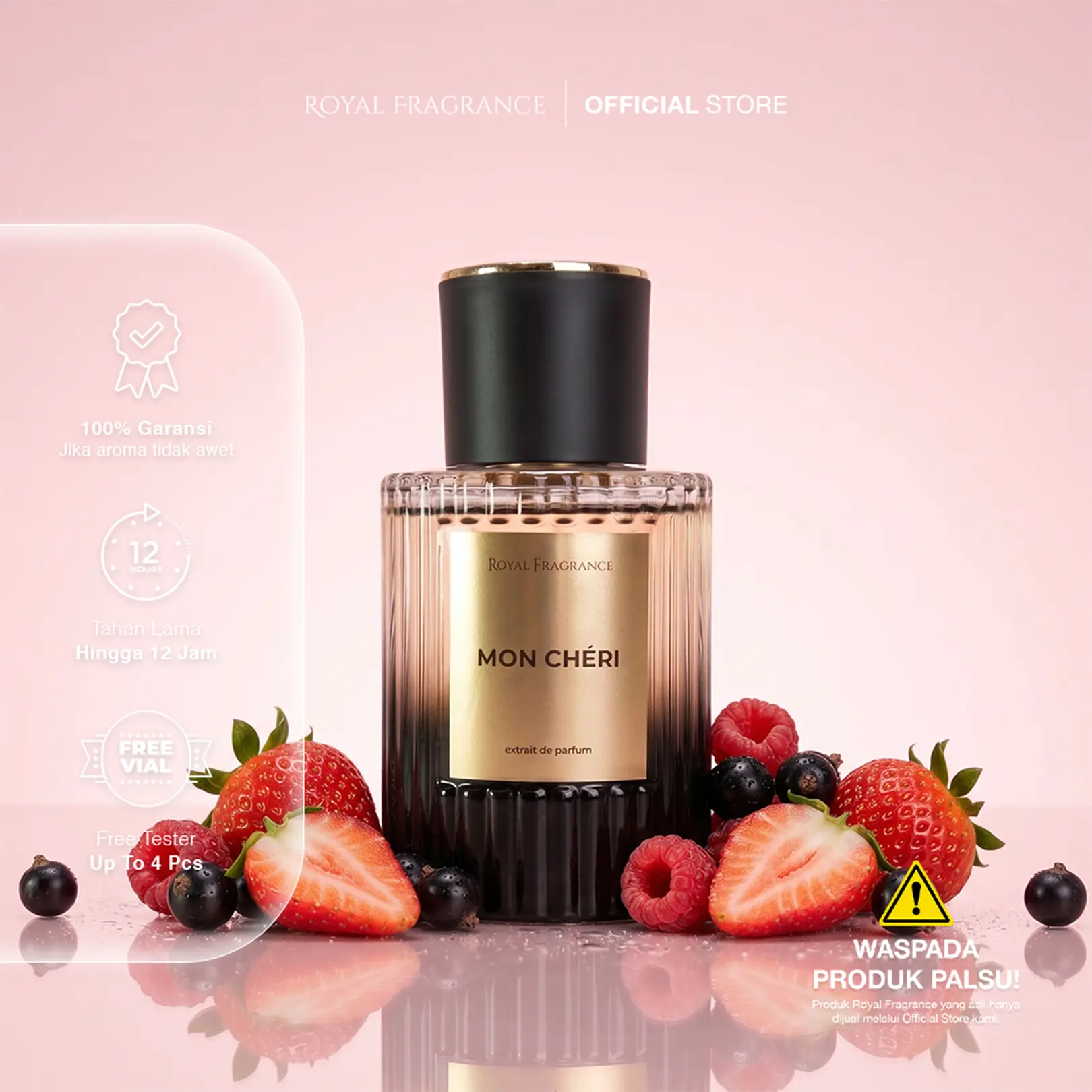 EXTRAIT PARFUM MON CHERI FOR WOMEN - PERFUME WANITA ROYAL FRAGRANCE TAHAN LAMA