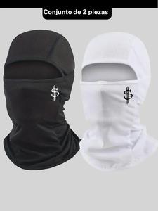 Mascarilla de cara completa tipo balaclava para ciclismo, pañuelo para la cabeza multifuncional estilo callejero hip-hop, pañuelo a prueba de viento y polvo para motocicleta, camping y deportes al aire libre