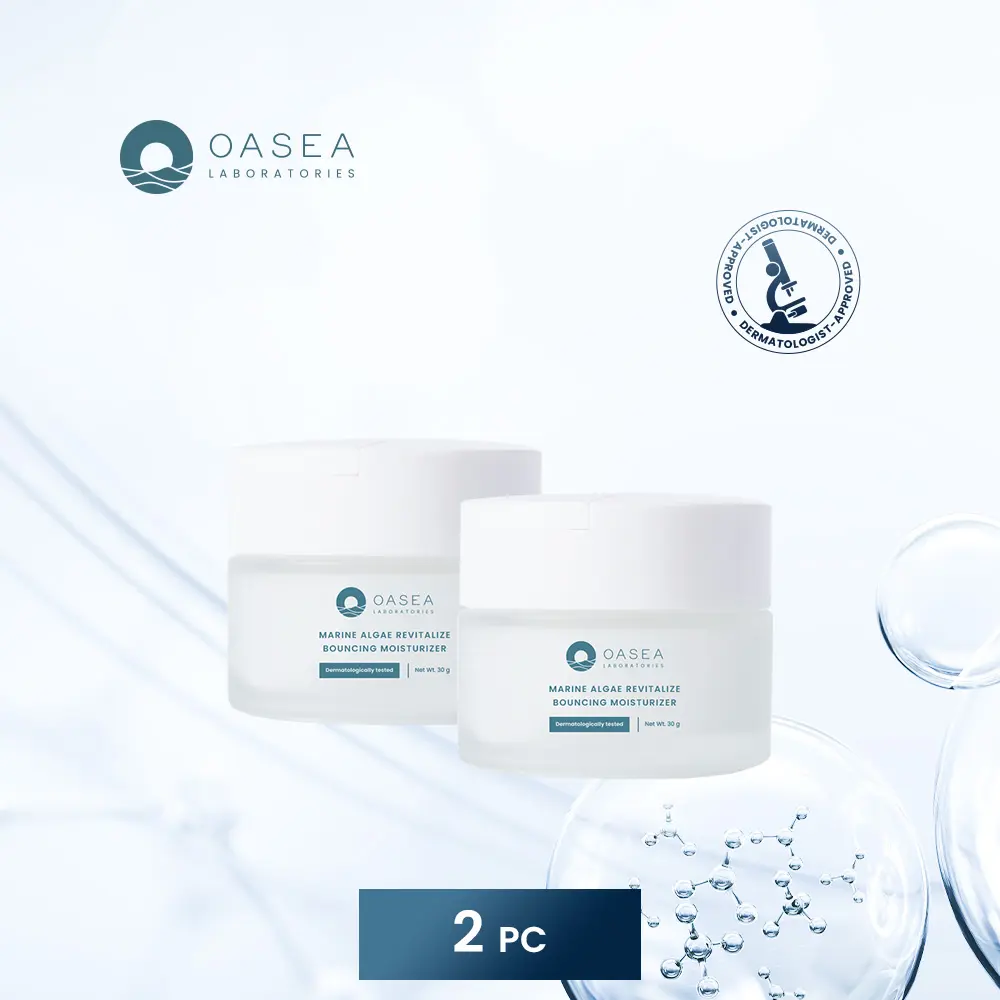 [Twin Pack] Oasea Marine Algae Revitalize Bouncing Moisturizer - Melembutkan Muka ED 05/26