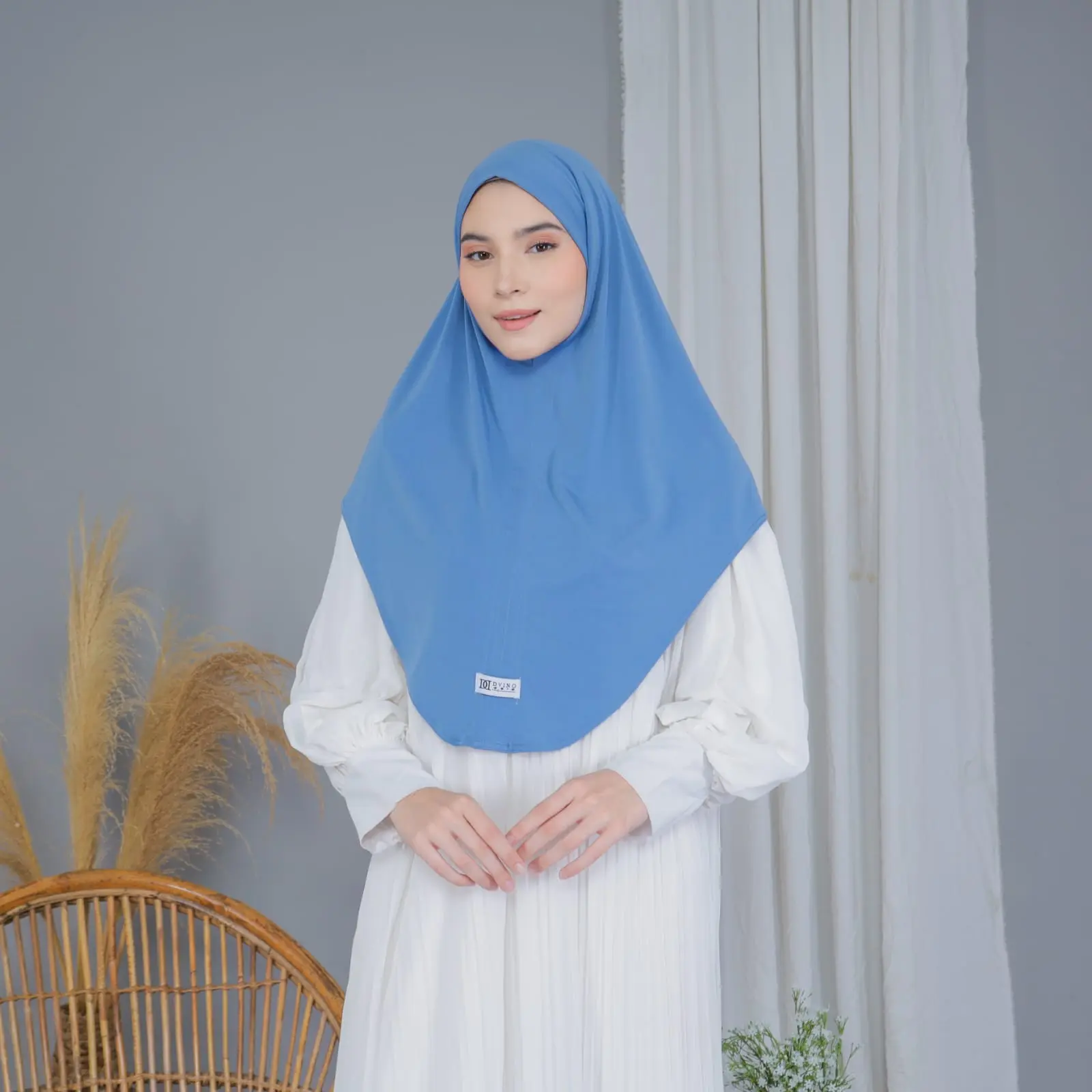 JILBAB BERGO INSTAN NON PET JERSEY KOREA PREMIUM SIZE L