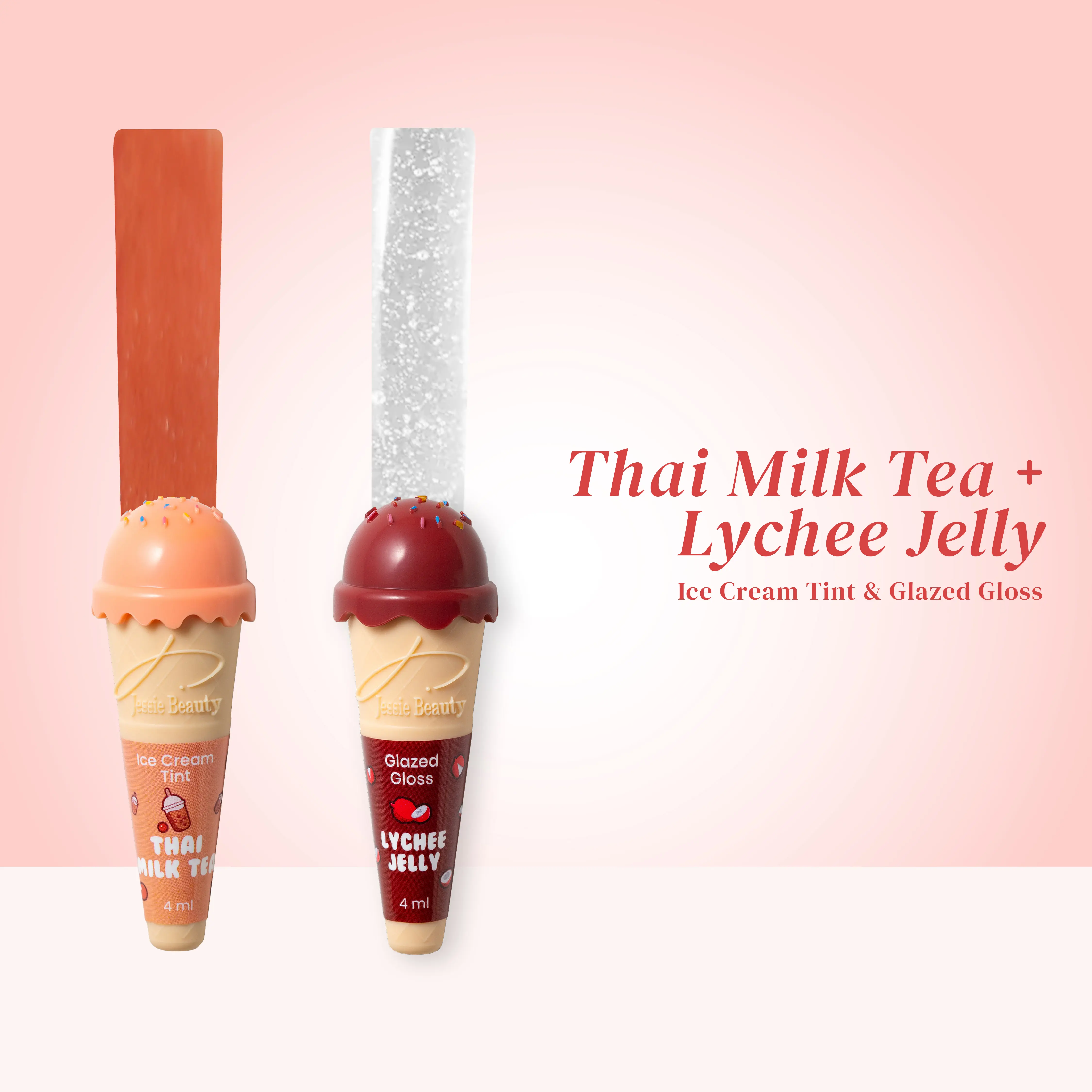 Thai Milk Tea & Lychee Jelly
