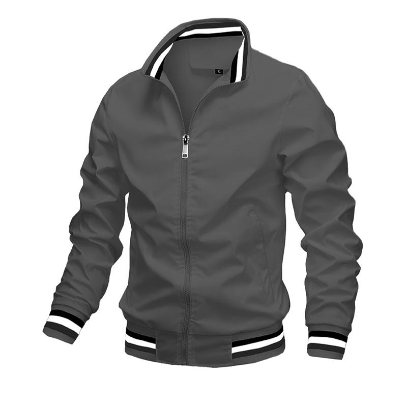Product Introduction of Men's casual stand collar collar jacket regular version of the academy fashionable trench coat Spring and Autumn 10