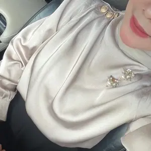 Brooch Molly Bros Handmade Statement Brooch Clips per 1 pcs  Aksesoris Elegan bros kerah baju klip beads handmade statement brooch