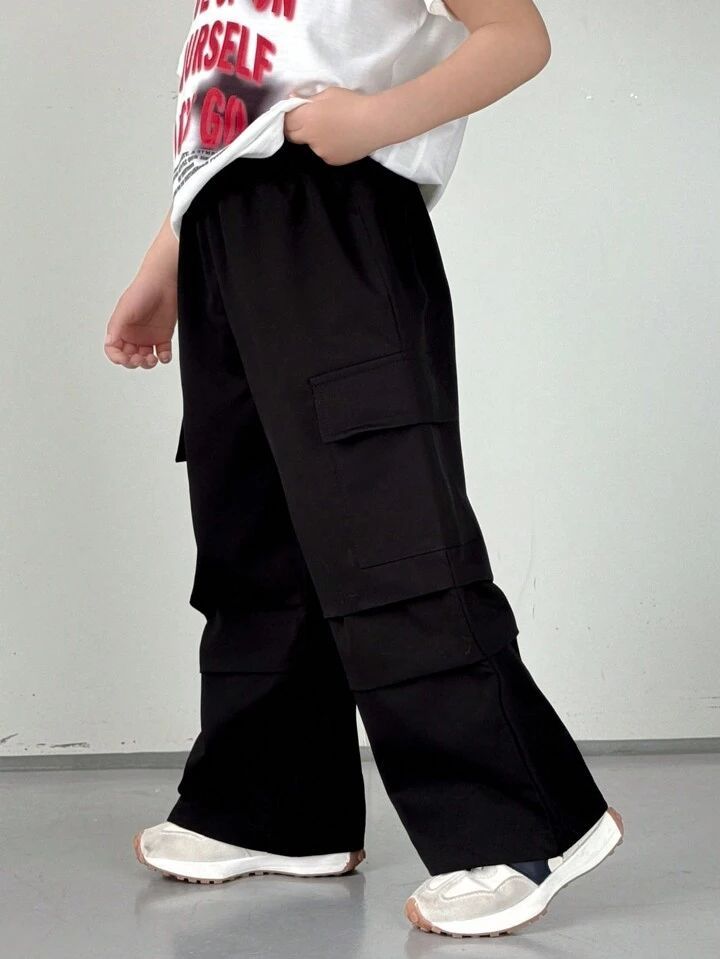 celana skena cargo baggy panjang anak laki-laki usia 7-12 tahun fashion import terbaru