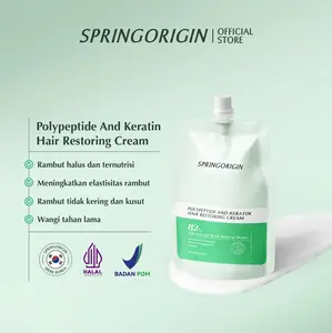 【SM】SpringOrigin Hair Mask: Perbaikan Keratin, Haluskan Rambut Kering & Rusak (Semua Jenis)- conditioner rambut, urutan hair care