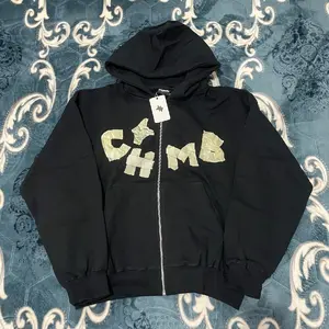 Original Murah Chambredelavain Chmb Zip Hoodie masking tape