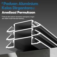 Gambar HYUNDAI Penggaris Spirit Level Waterpass Aluminium Akurat Perkakas 17/21/50/100cm - 50CM/45°+90°+180° dari HYUNDAI Alat Shop Kota Tangerang 2 Tokopedia