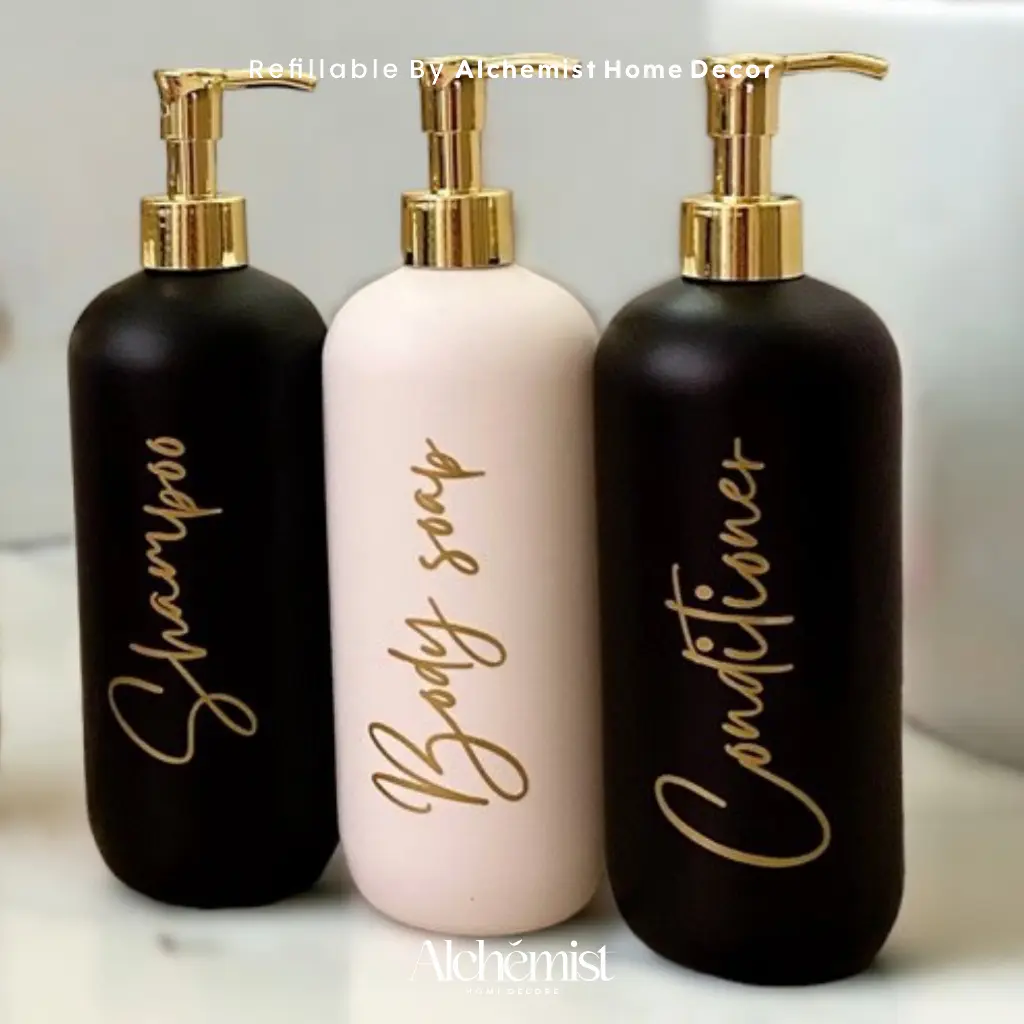 BOTOL SABUN AESTHETIC BOTOL SABUN CAIR PUTIH HITAM LUXURY 500ML AESTHETIC  BOTOL TEMPAT SABUN CAIR SHAMPOO PUMP 500ML AESTHETIC