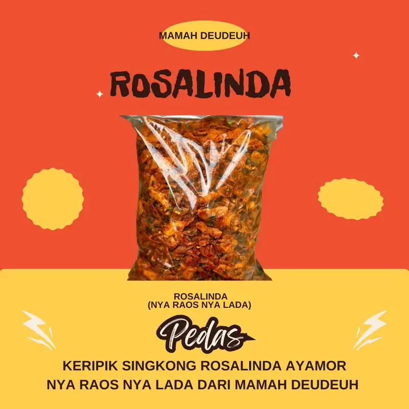 Keripik Rosalinda Ayamor Mamah deudeuh bumbu mhas sunda buatan sendiri 0